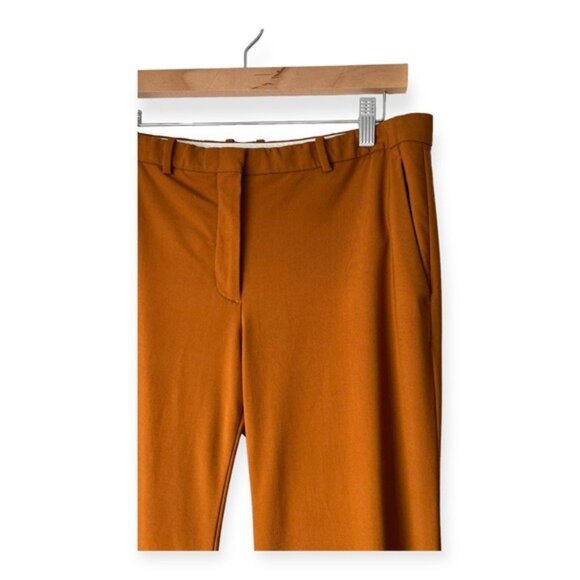 Theory Women's Brown Flare Wool Pants - Picture 2 of 6